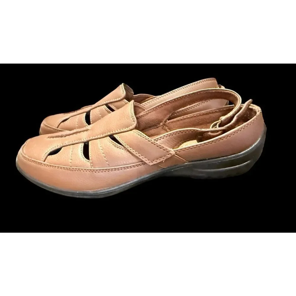 Easy Street Comfort Wave Sling Back Adjustable Flats Sx. 9.5W